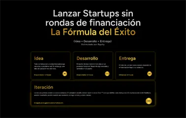 Talent 4 Equity home Captura de Pantala de pagina principal de Talent 4 Equity